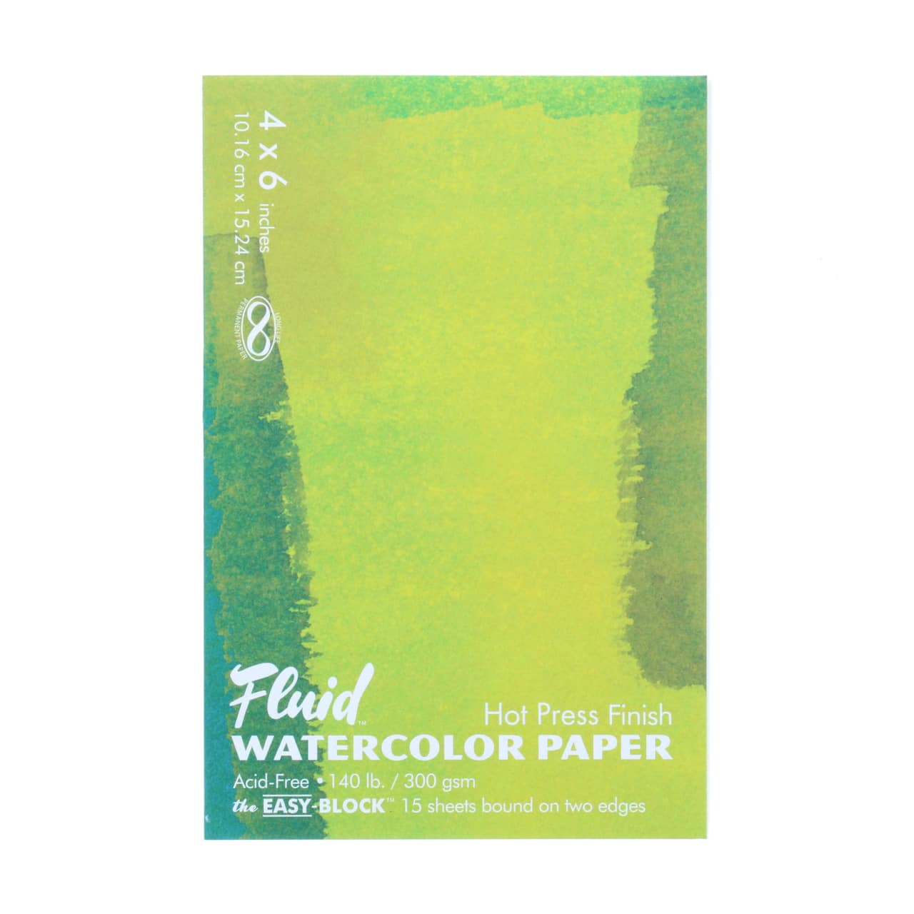 6 Pack: Fluid&#x2122; Hot Press Watercolor Paper Block